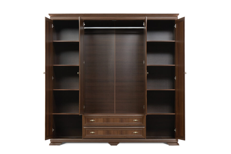 IMPERIO Szafa trzydrzwiowa z lustrem orzech - zdjęcie 2