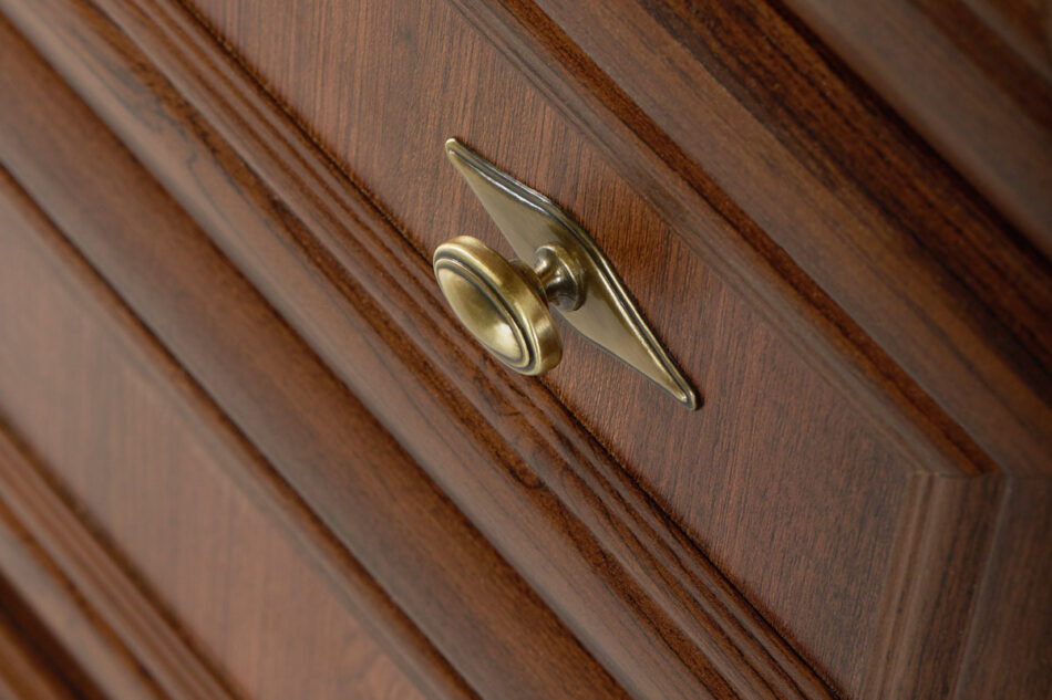 IMPERIO Szafa trzydrzwiowa z lustrem orzech - zdjęcie 7