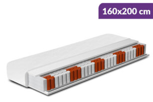 SPONGI, https://dev1-mda.konsimo.pl/kolekcja/spongi/ Materac- sprężyny kieszeniowe, pianka PU biały - zdjęcie