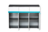 SHIBU Pojemna komoda dla dziecka grafit/biały/niebieski - zdjęcie 4