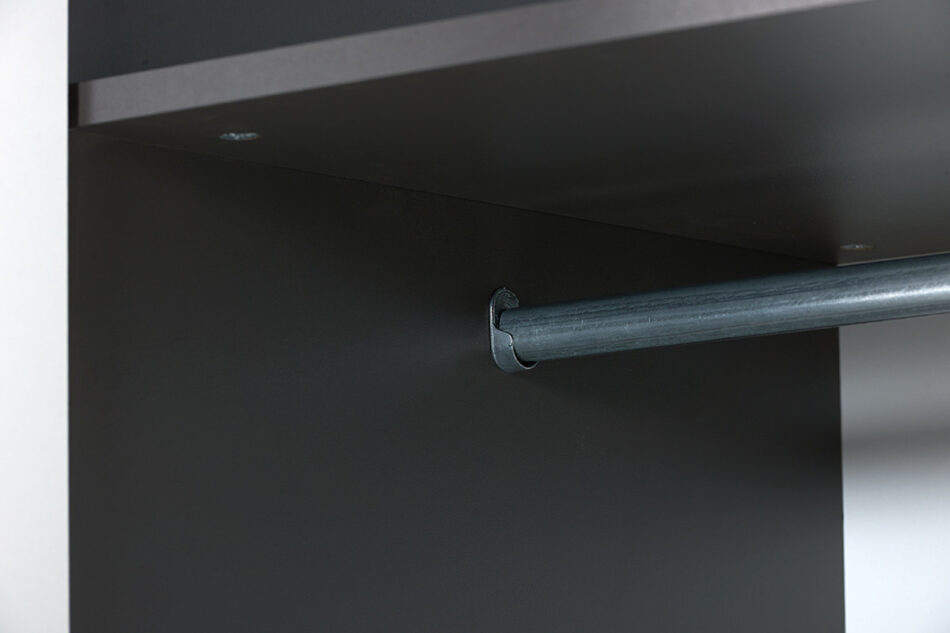 SHIBU Dziecięca szafa z drążkiem grafit/biały/niebieski - zdjęcie 5