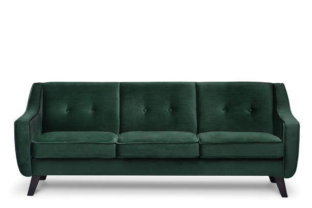 TERSO Zestaw mebli do salonu, 4 el ciemny zielony - zdjęcie 1