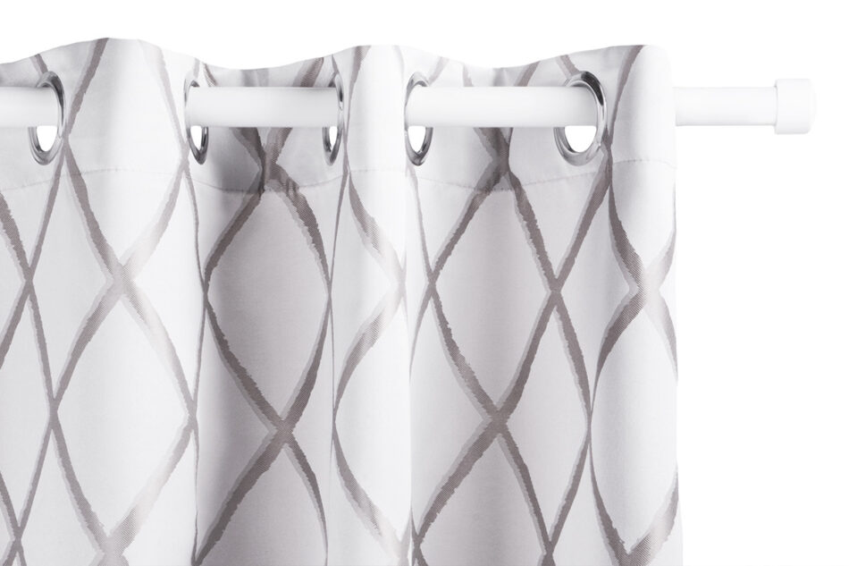 GRANDI Zasłona jasny szary/srebrny - zdjęcie 0