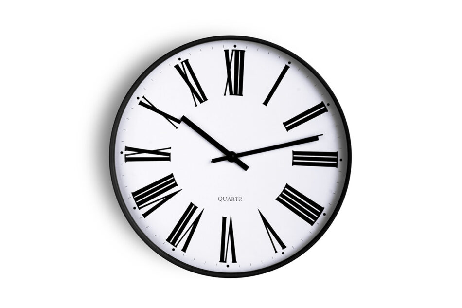 HOROLI Zegar biały/czarny - zdjęcie 0