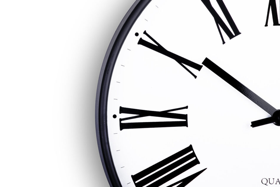 HOROLI Zegar biały/czarny - zdjęcie 1