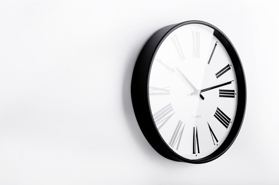 HOROLI Zegar biały/czarny - zdjęcie 2