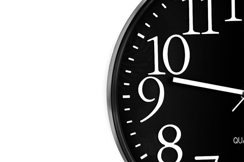 LIBRO Zegar ciemny szary - zdjęcie 1