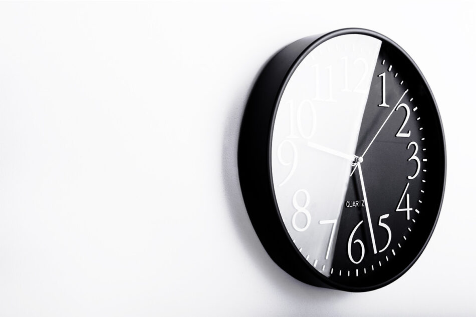 LIBRO Zegar ciemny szary - zdjęcie 2