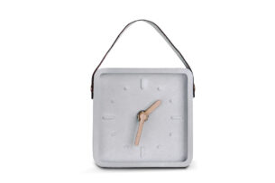 NATUS, https://dev1-mda.konsimo.pl/kolekcja/natus/ Zegar jasny szary/brązowy - zdjęcie