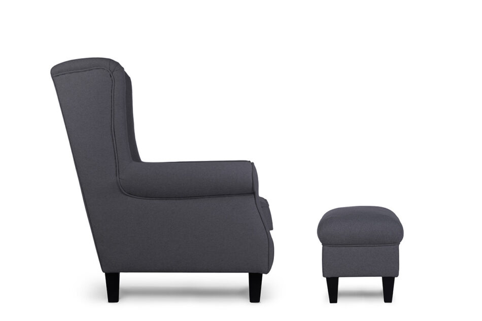 MILES Puf ciemny szary - zdjęcie 3