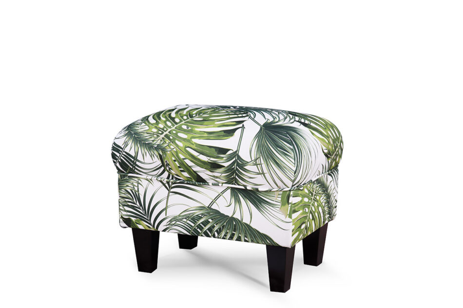 MILES Puf biały/zielony - zdjęcie 1