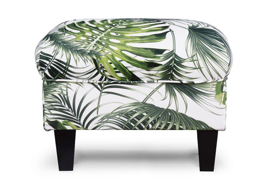 MILES Puf biały/zielony - zdjęcie 0