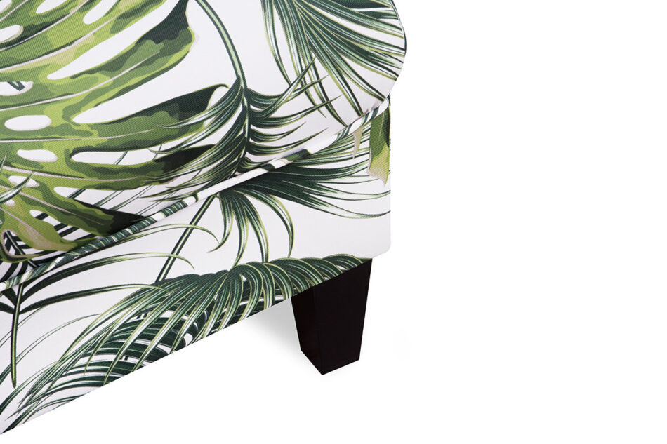 MILES Puf biały/zielony - zdjęcie 3