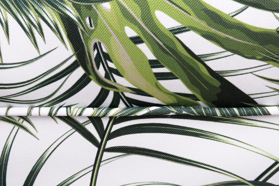 MILES Puf biały/zielony/buk - zdjęcie 4