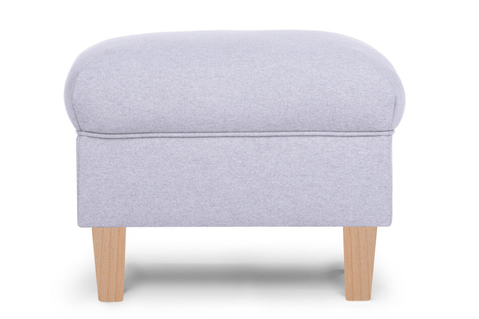 MILES Puf jasny szary/buk - zdjęcie 0