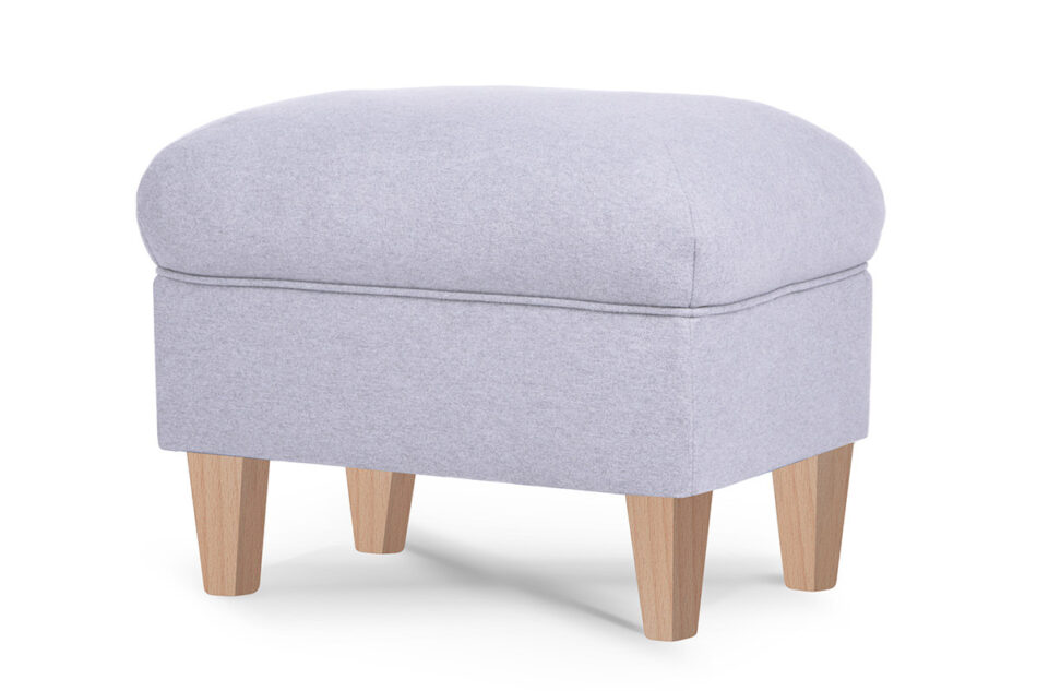 MILES Puf jasny szary/buk - zdjęcie 1