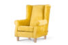 MILES Fotel żółty/buk - zdjęcie 2