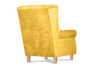 MILES Fotel żółty/buk - zdjęcie 5