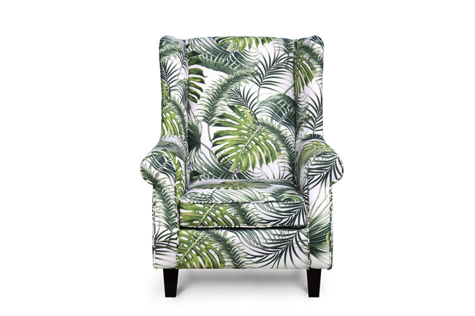 MILES Fotel biały/zielony - zdjęcie 0