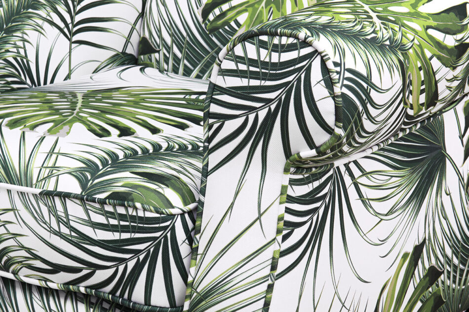 MILES Fotel biały/zielony - zdjęcie 7