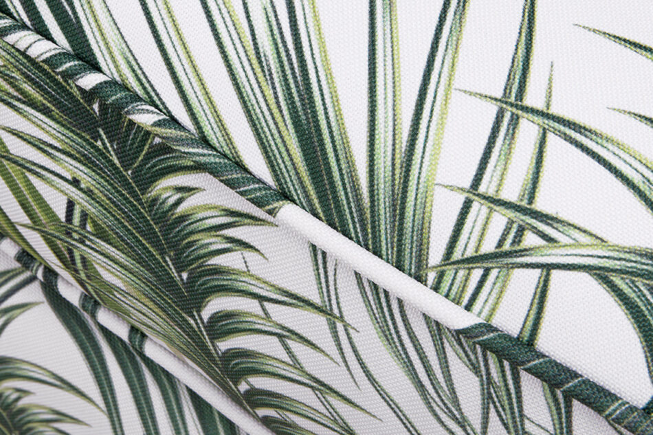 MILES Fotel biały/zielony/buk - zdjęcie 6