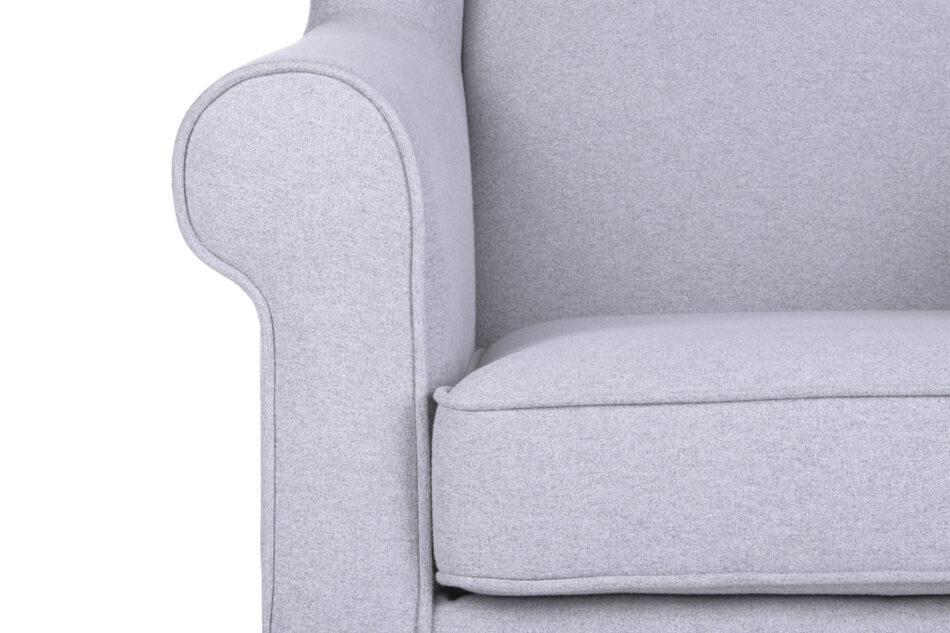 MILES Fotel jasny szary/buk - zdjęcie 6