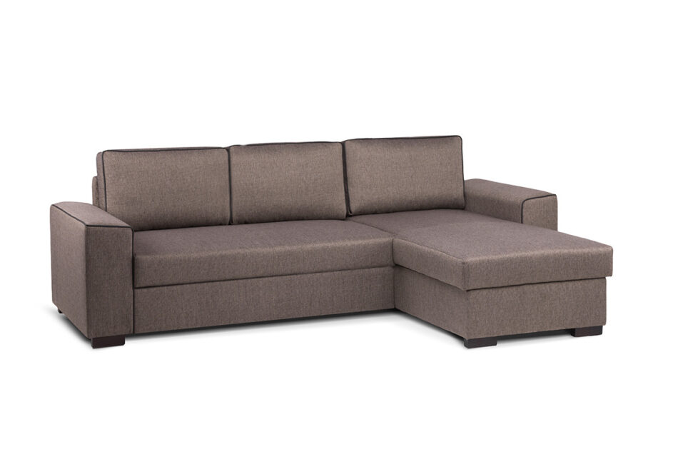 BRINAT Narożnik prawy beżowy/brązowy - zdjęcie 1