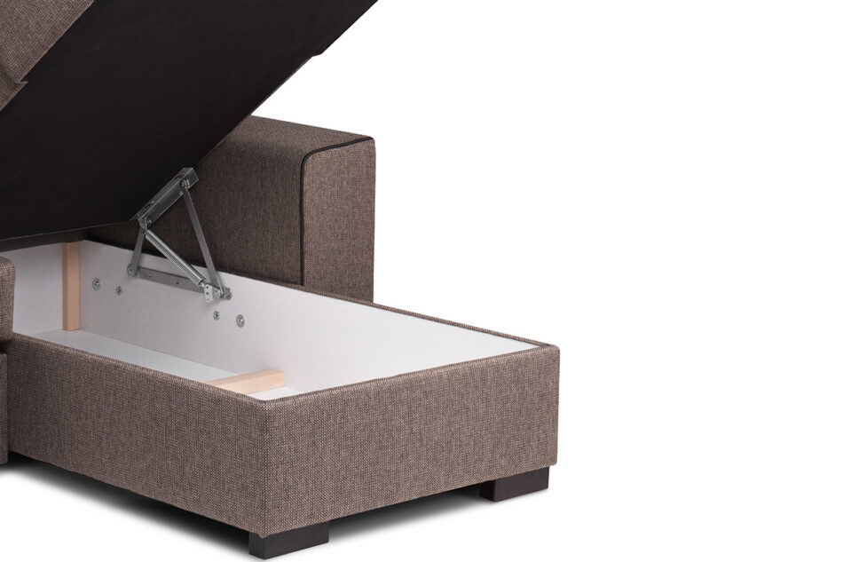 BRINAT Narożnik prawy beżowy/brązowy - zdjęcie 5