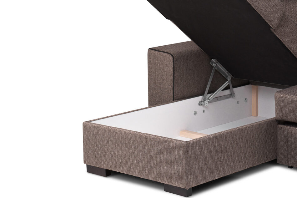 BRINAT Narożnik lewy beżowy/brązowy - zdjęcie 6