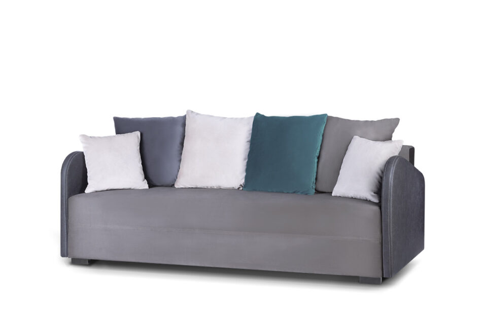 MUGIO Sofa 3 szary/beżowy/turkusowy - zdjęcie 1