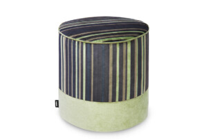 NELIA, https://dev1-mda.konsimo.pl/kolekcja/nelia/ Puf czarny/zielony - zdjęcie