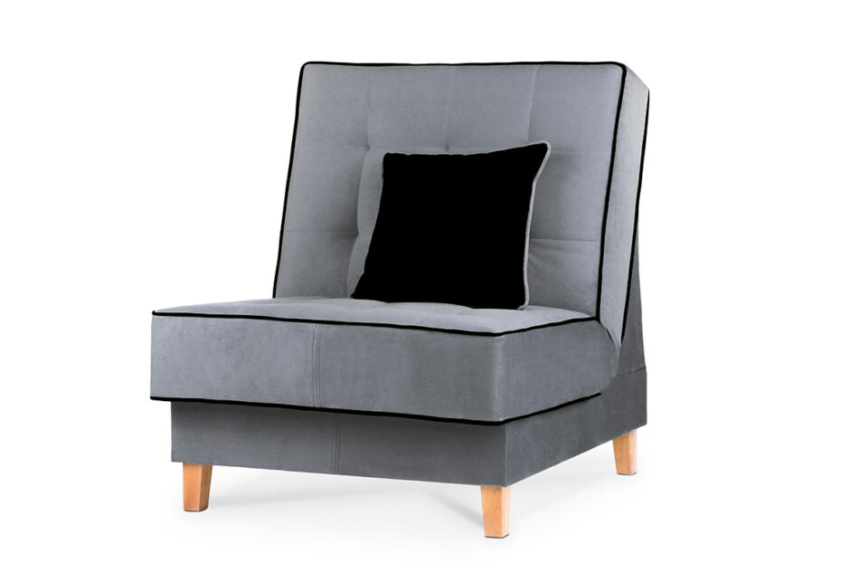 DOZER Fotel szary/czarny - zdjęcie 1