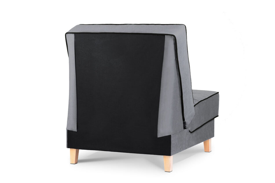 DOZER Fotel szary/czarny - zdjęcie 5