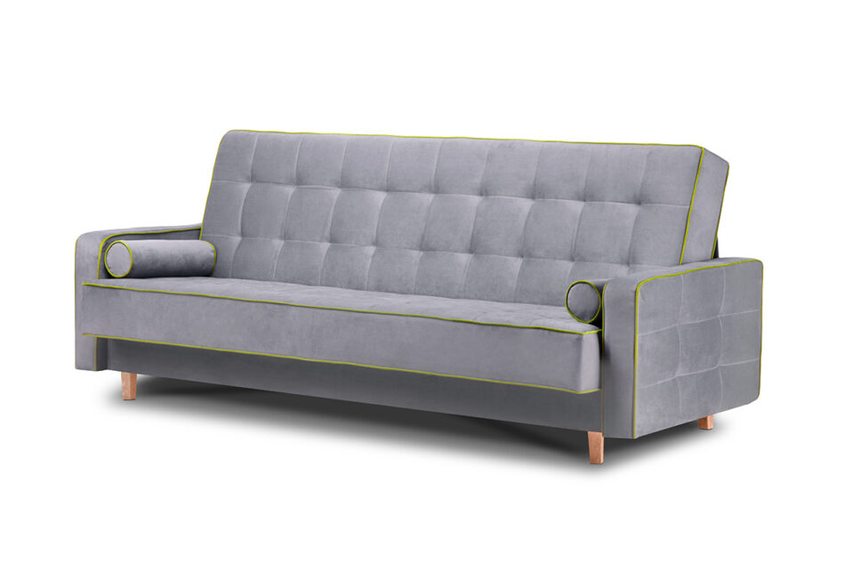DOZER Sofa 3 szary/zielony - zdjęcie 1
