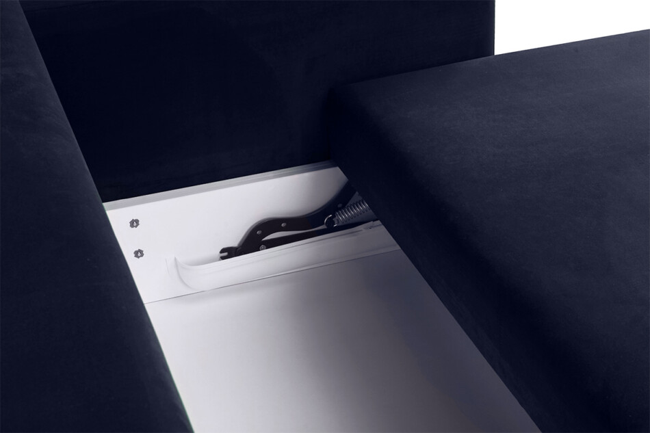 ERISO Granatowa sofa 3 osobowa rozkładana granatowy - zdjęcie 5