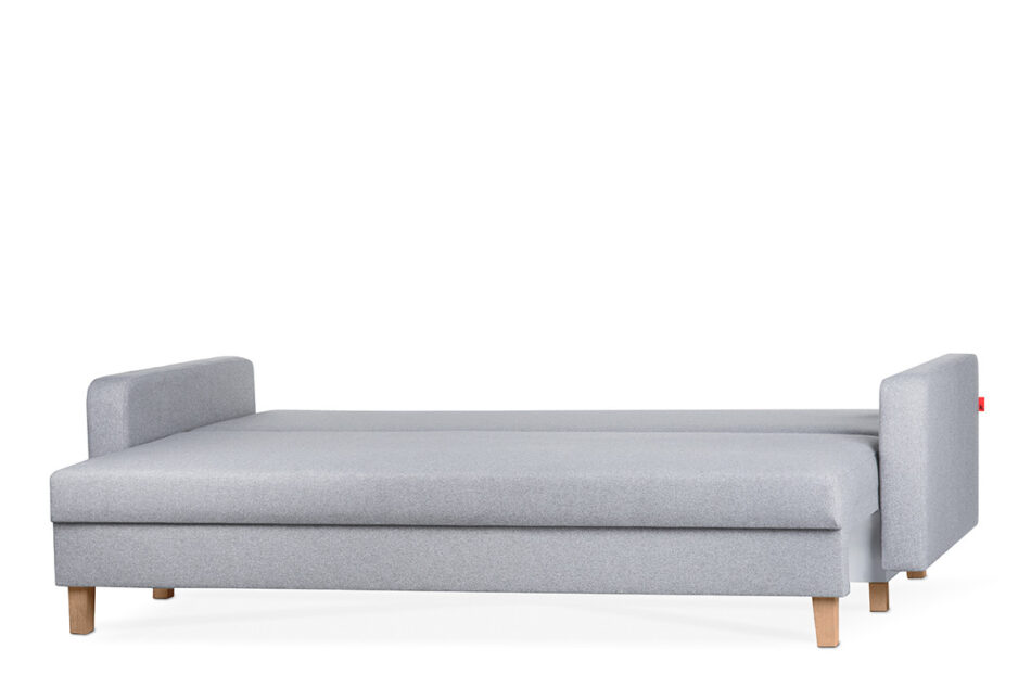 ERISO Szara sofa 3 osobowa rozkładana jasny szary - zdjęcie 2