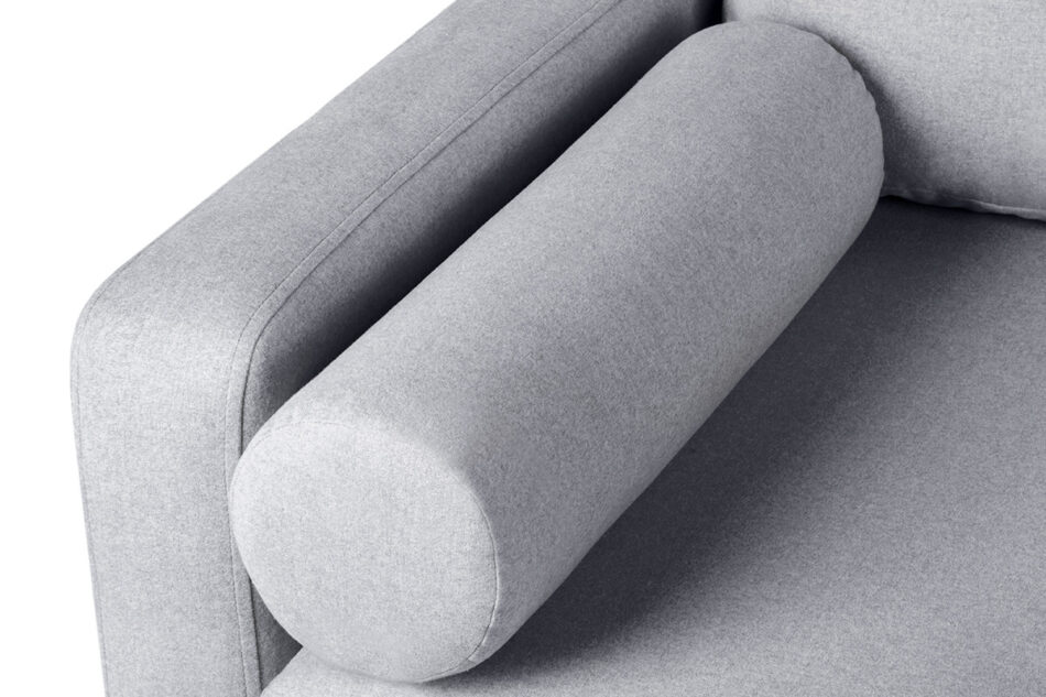 ERISO Szara sofa 3 osobowa rozkładana jasny szary - zdjęcie 5