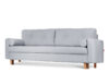 ERISO Szara sofa 3 osobowa rozkładana jasny szary - zdjęcie 4