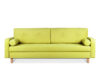 Żółta sofa 3 osobowa rozkładana