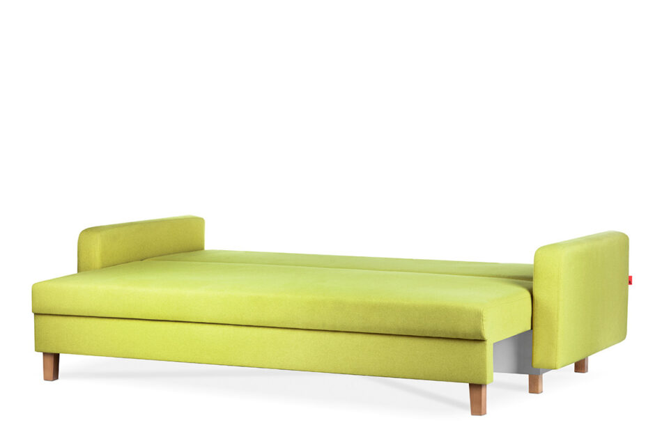 ERISO Żółta sofa 3 osobowa rozkładana żółty - zdjęcie 2