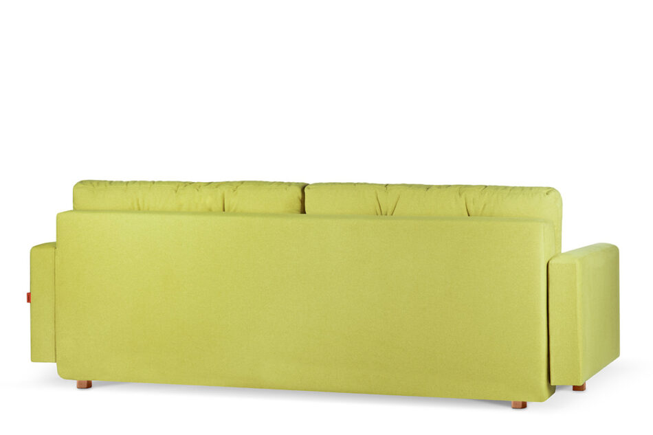 ERISO Żółta sofa 3 osobowa rozkładana żółty - zdjęcie 4