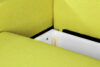 ERISO Żółta sofa 3 osobowa rozkładana żółty - zdjęcie 8