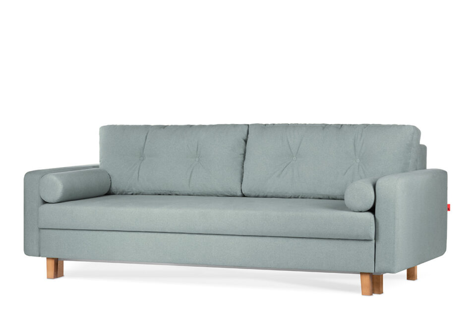 ERISO Zielona sofa 3 osobowa rozkładana miętowy - zdjęcie 1