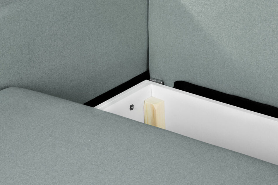 ERISO Zielona sofa 3 osobowa rozkładana miętowy - zdjęcie 7