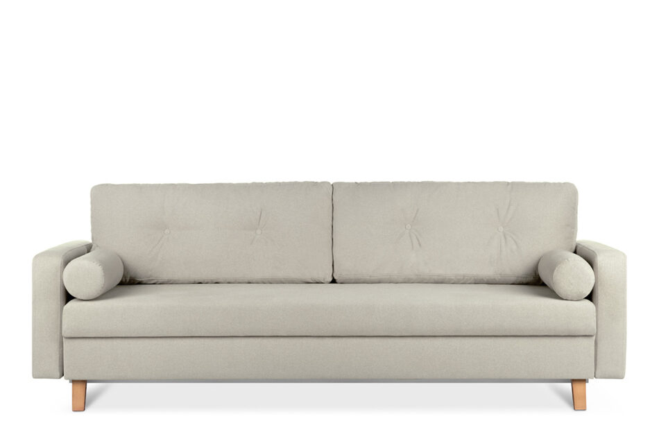 ERISO Beżowa sofa 3 osobowa rozkładana beżowy - zdjęcie 0