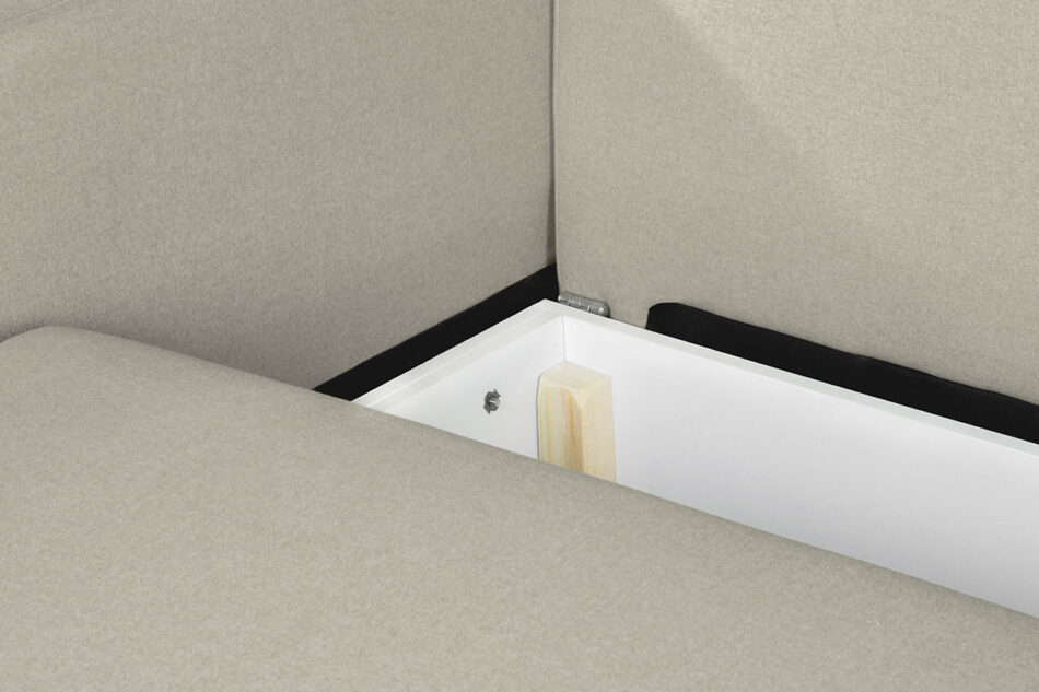 ERISO Beżowa sofa 3 osobowa rozkładana beżowy - zdjęcie 7