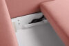 ERISO Różowa sofa 3 osobowa rozkładana koralowy - zdjęcie 6