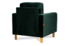 ERISO Welurowy fotel butelkowa zieleń do salonu zielony - zdjęcie 4