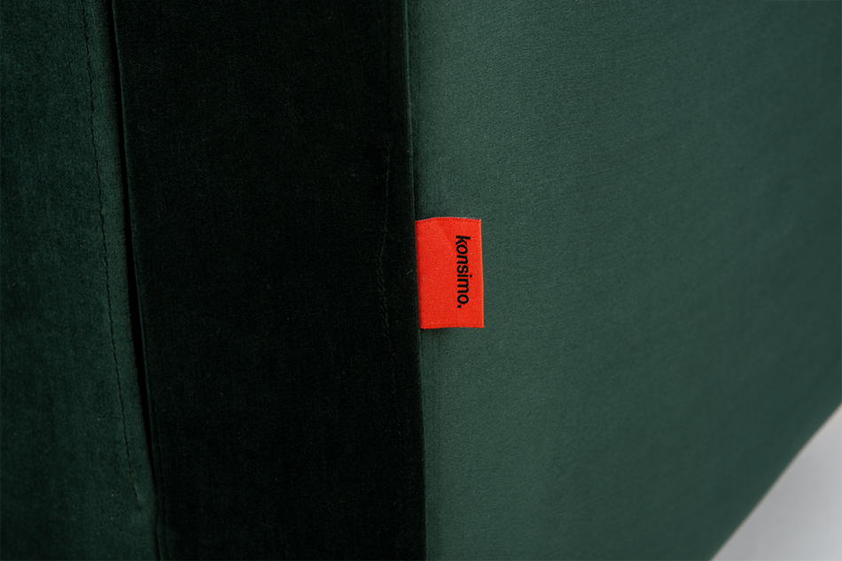 ERISO Welurowy fotel butelkowa zieleń do salonu zielony - zdjęcie 4