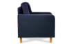 ERISO Granatowy welurowy fotel do salonu granatowy - zdjęcie 3